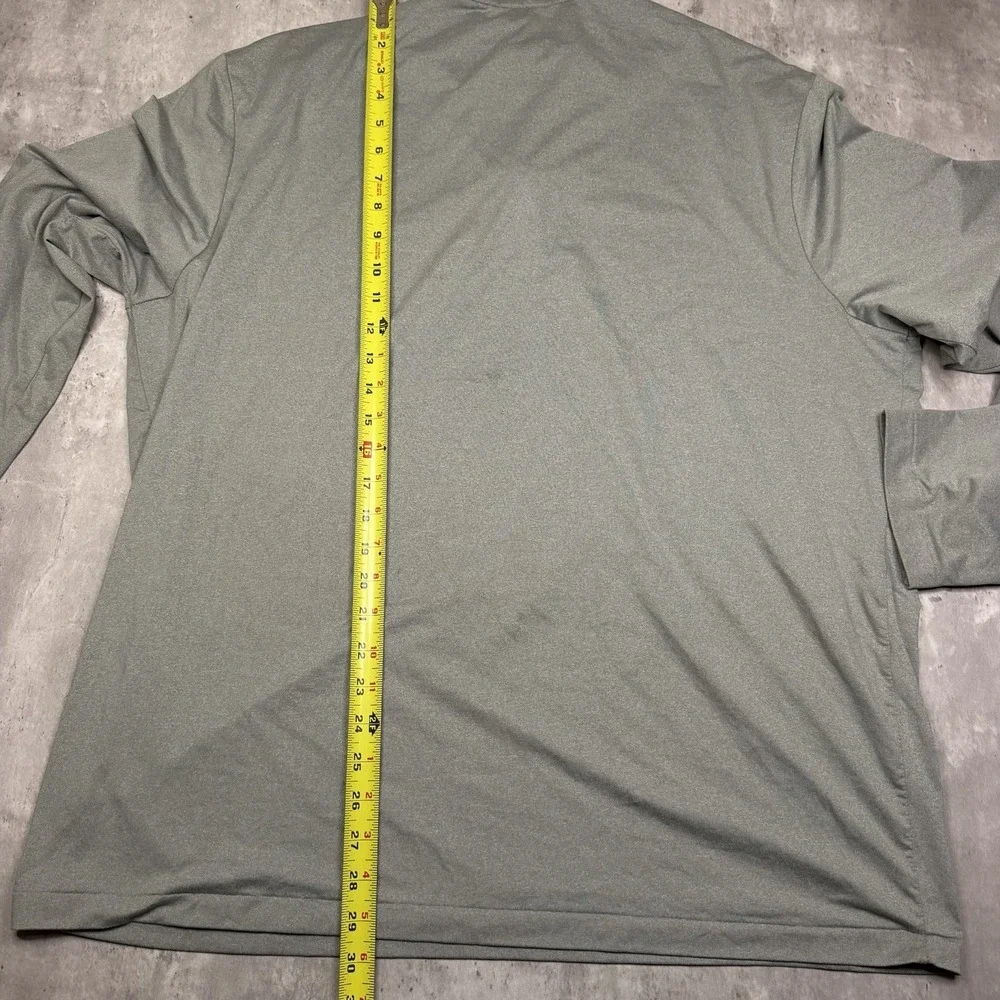 Polo Ralph Lauren Mens Gray Performance 1/4 Zip Pullover Long Sleeve Shirt XXL